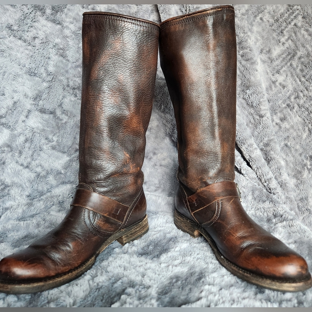 Frye Veronica Tall Moto Boot SZ 7
